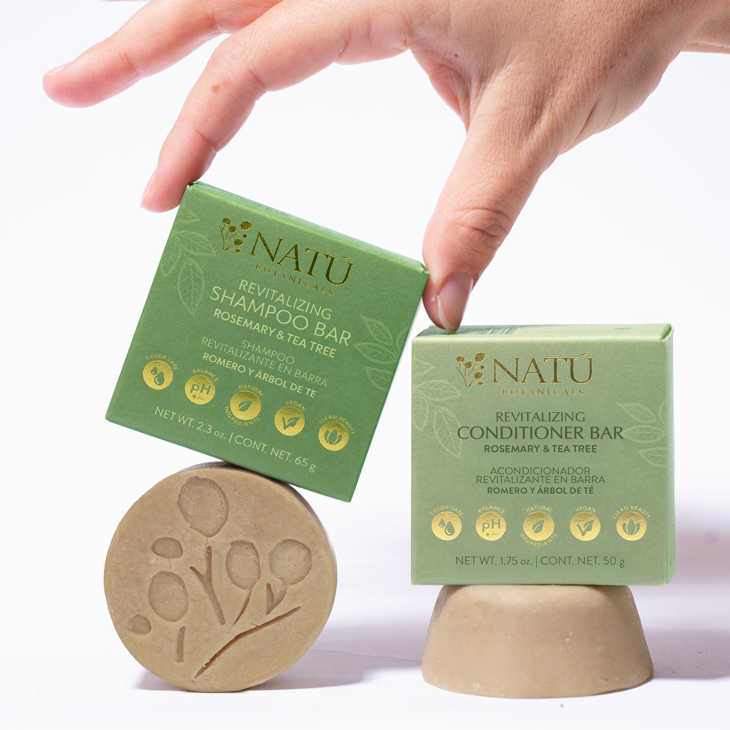 Shampoo Revitalizante en Barra - Romero y Arbol de Té
