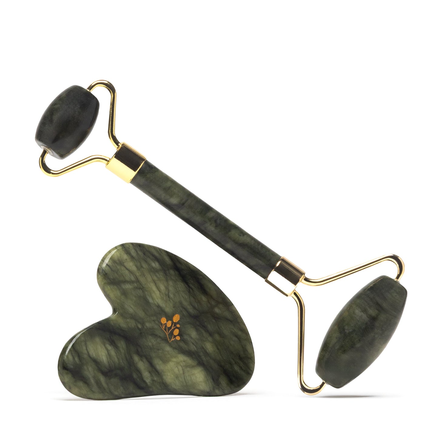 Clarifying Facial Ritual Bundle - Light Face Oil Serum & Gua Sha and Jade Roller - Natu Botanicals