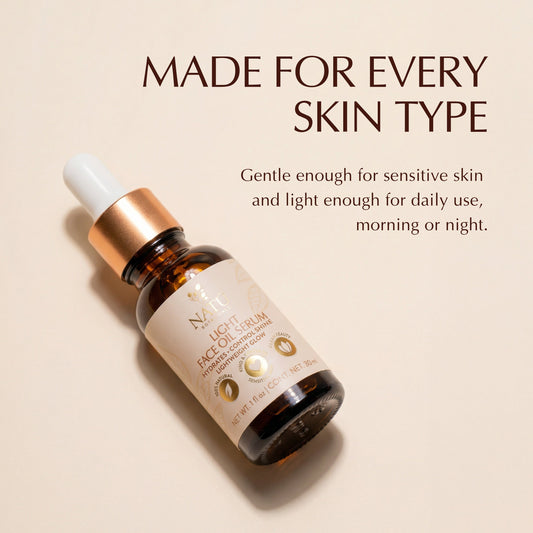 Clarifying Facial Ritual Bundle - Light Face Oil Serum & Gua Sha and Jade Roller - Natu Botanicals