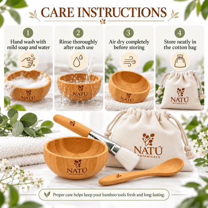 Bamboo Face Mask Accessory Kit - Natu Botanicals