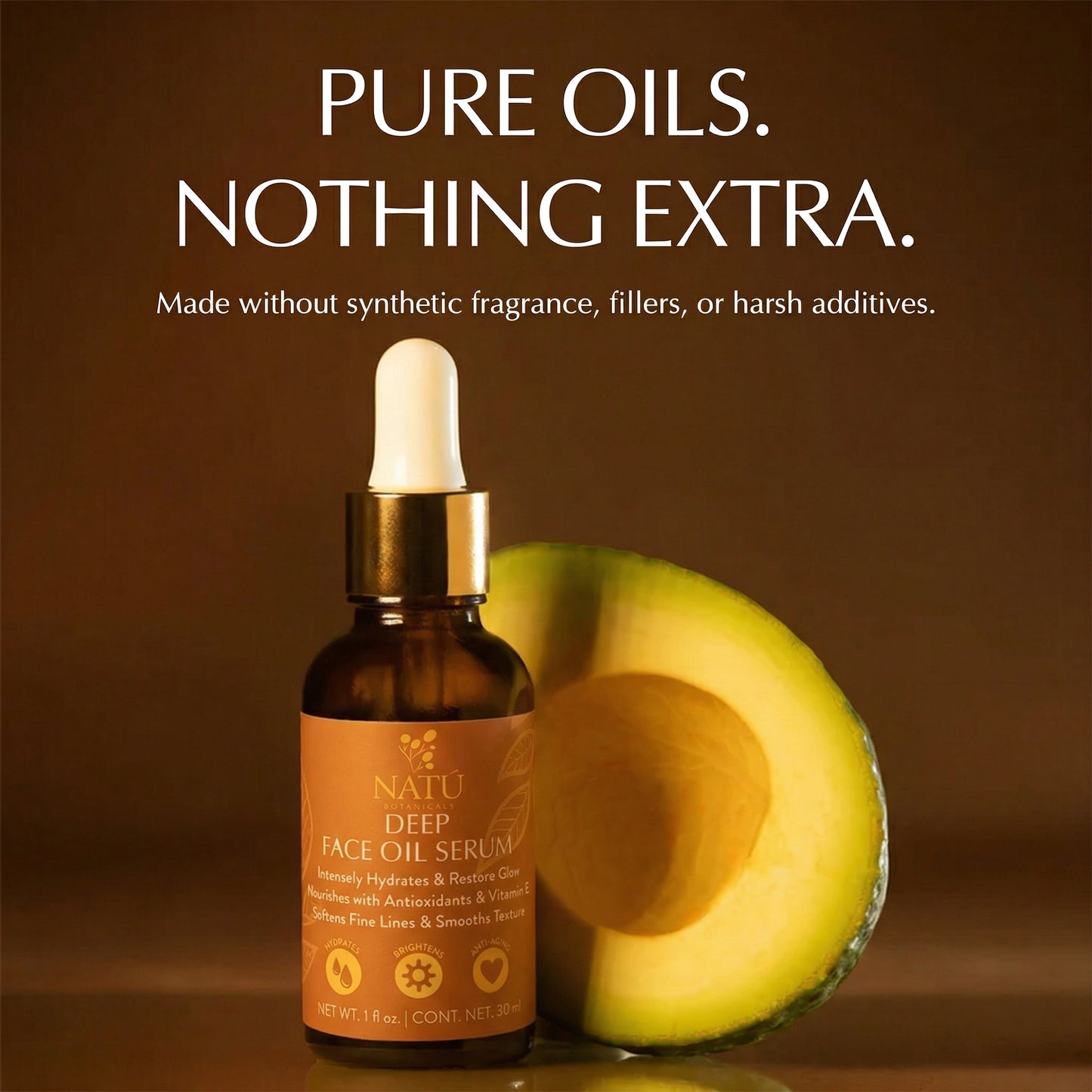 Deep Face Oil Serum - Natu Botanicals