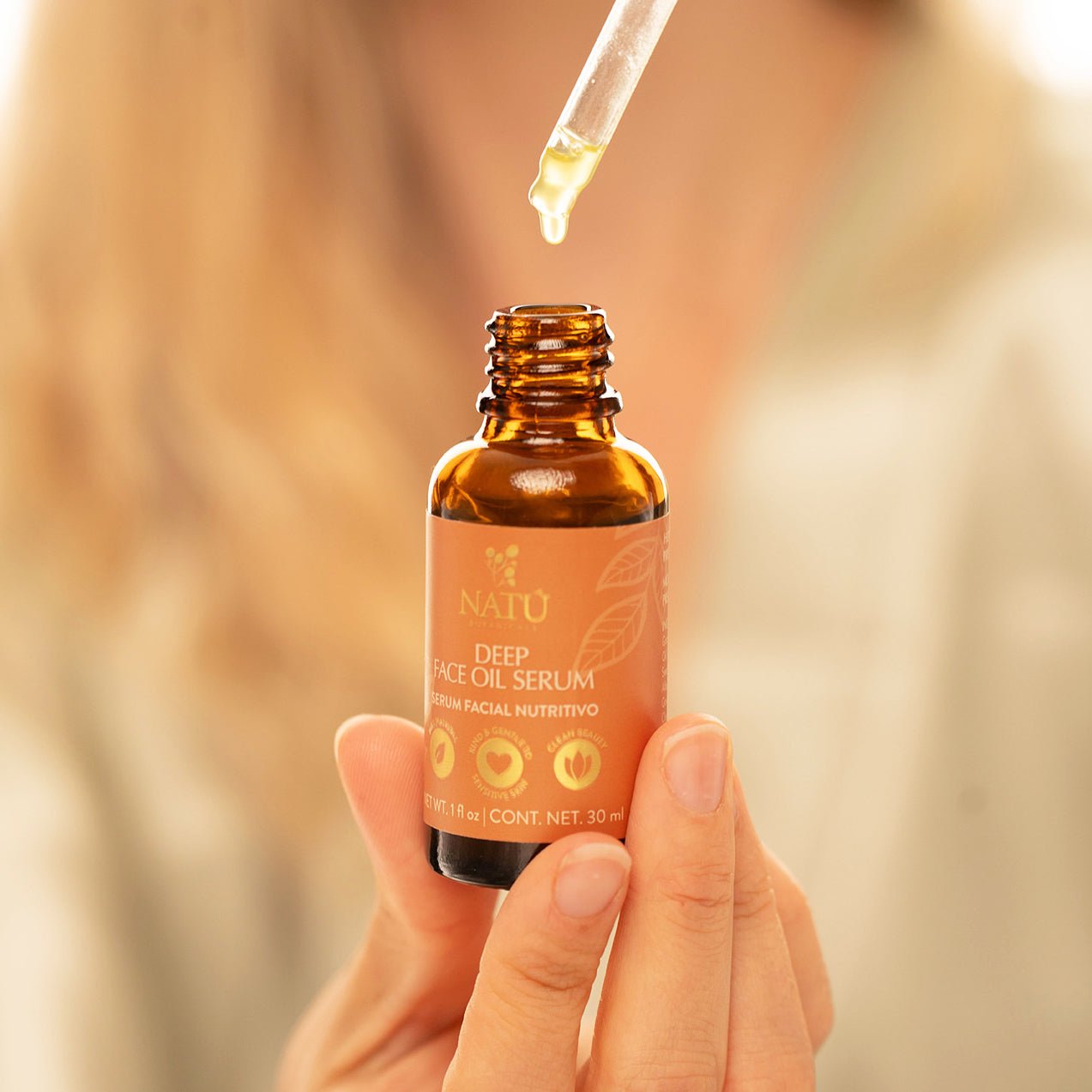 Deep Face Oil Serum - Natu Botanicals