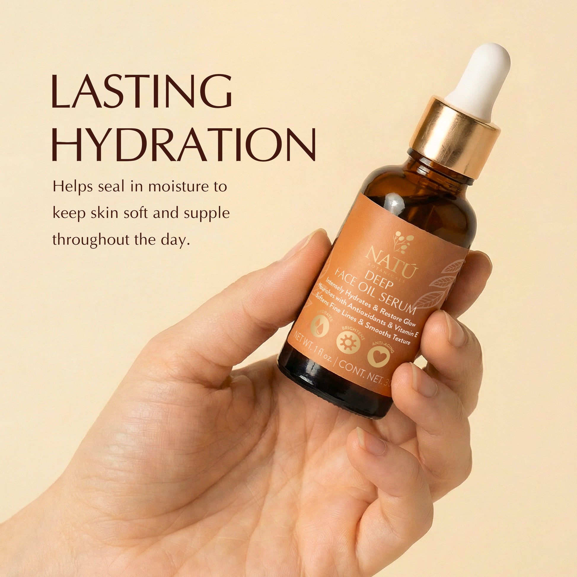 Deep Face Oil Serum - Natu Botanicals