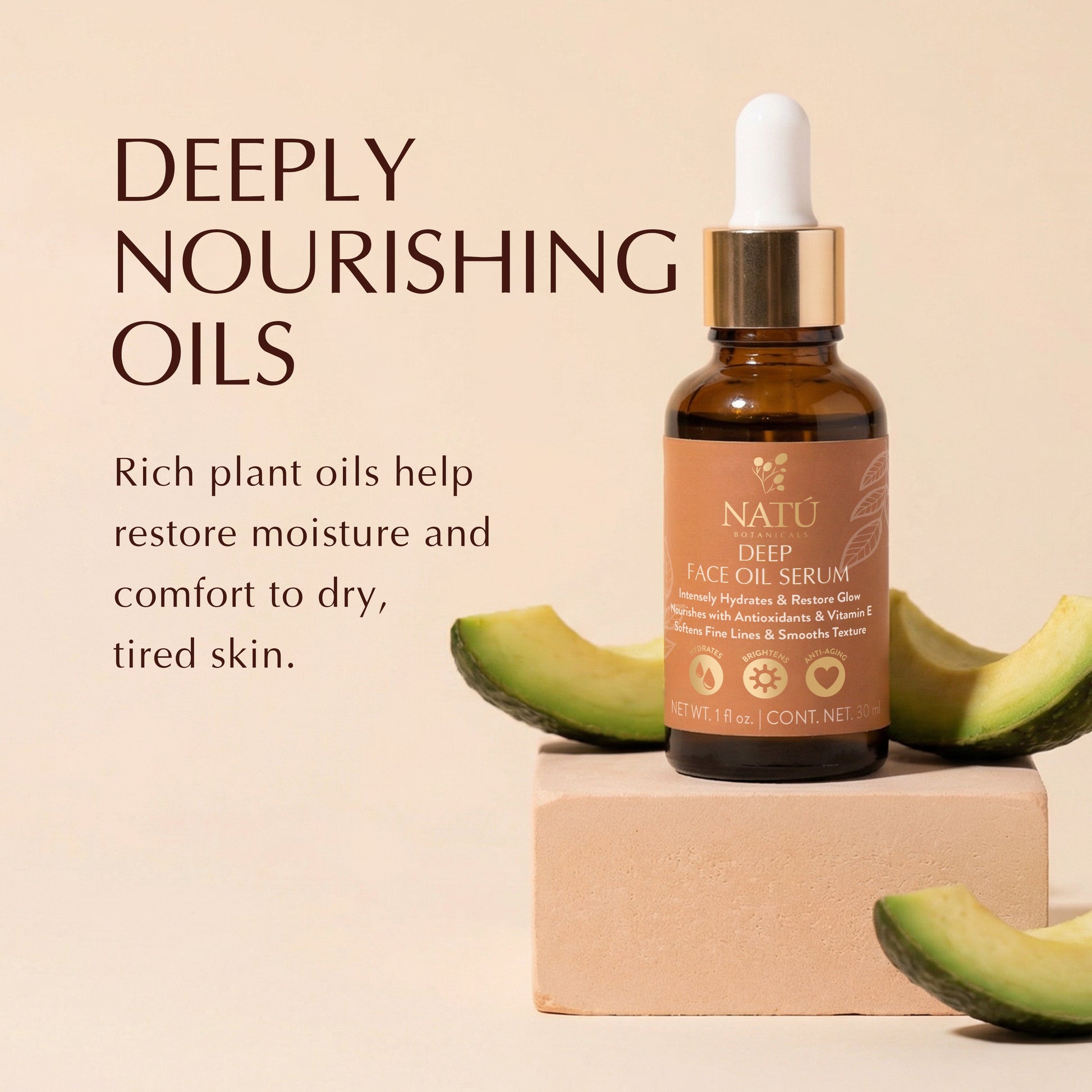 Facial Serums Bundle - Includes Deep & Light Face Oil Serums - Natu Botanicals