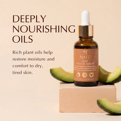 Facial Serums Bundle - Includes Deep & Light Face Oil Serums - Natu Botanicals