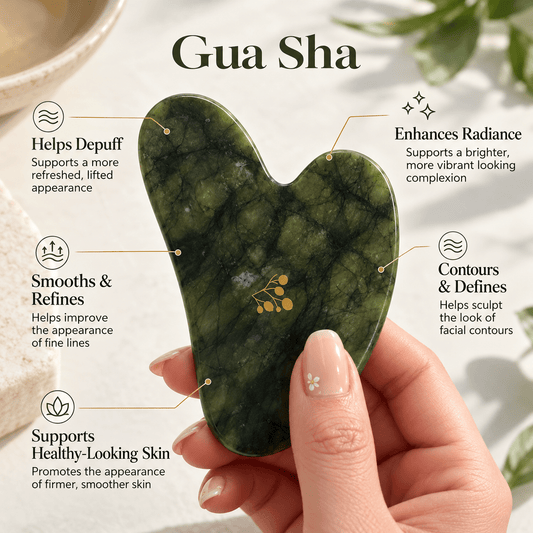Jade Gua Sha & Facial Roller Set - Natu Botanicals