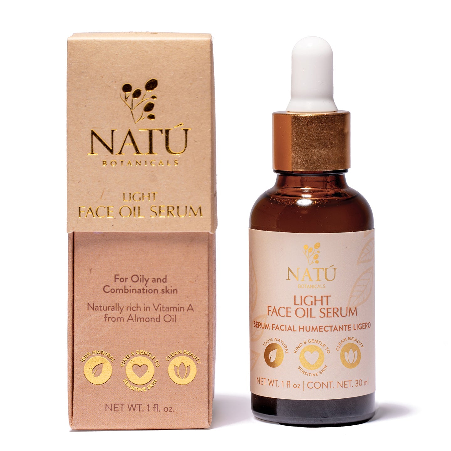 Light Face Oil Serum - Natu Botanicals