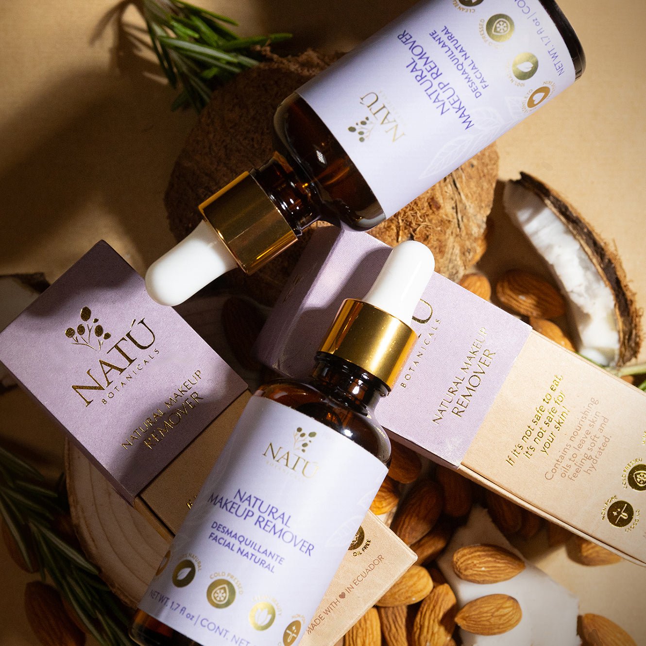 Makeup Remover Kit - Includes Makeup Remover Pads - Natu Botanicals