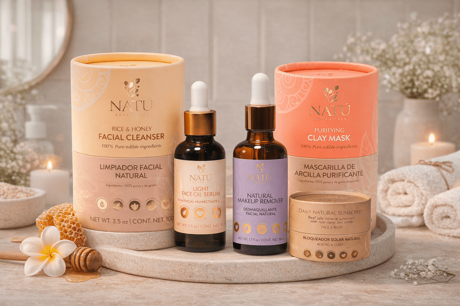 Natú Clarifying Skincare Ritual - For Oily & Acne - Prone Skin Types - Natu Botanicals