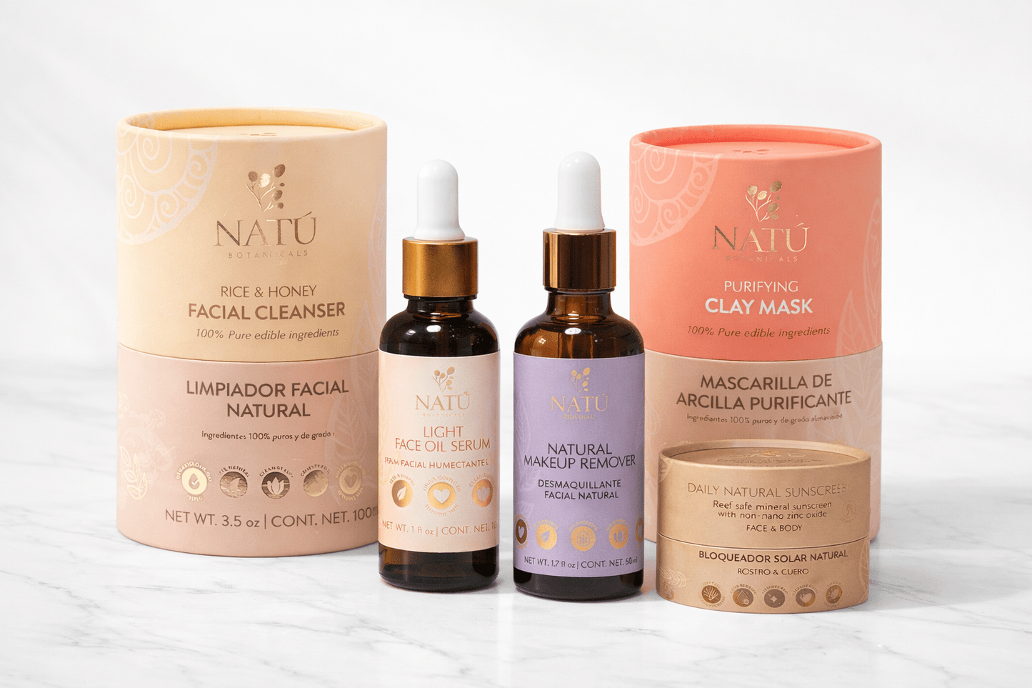 Natú Clarifying Skincare Ritual - For Oily & Acne - Prone Skin Types - Natu Botanicals