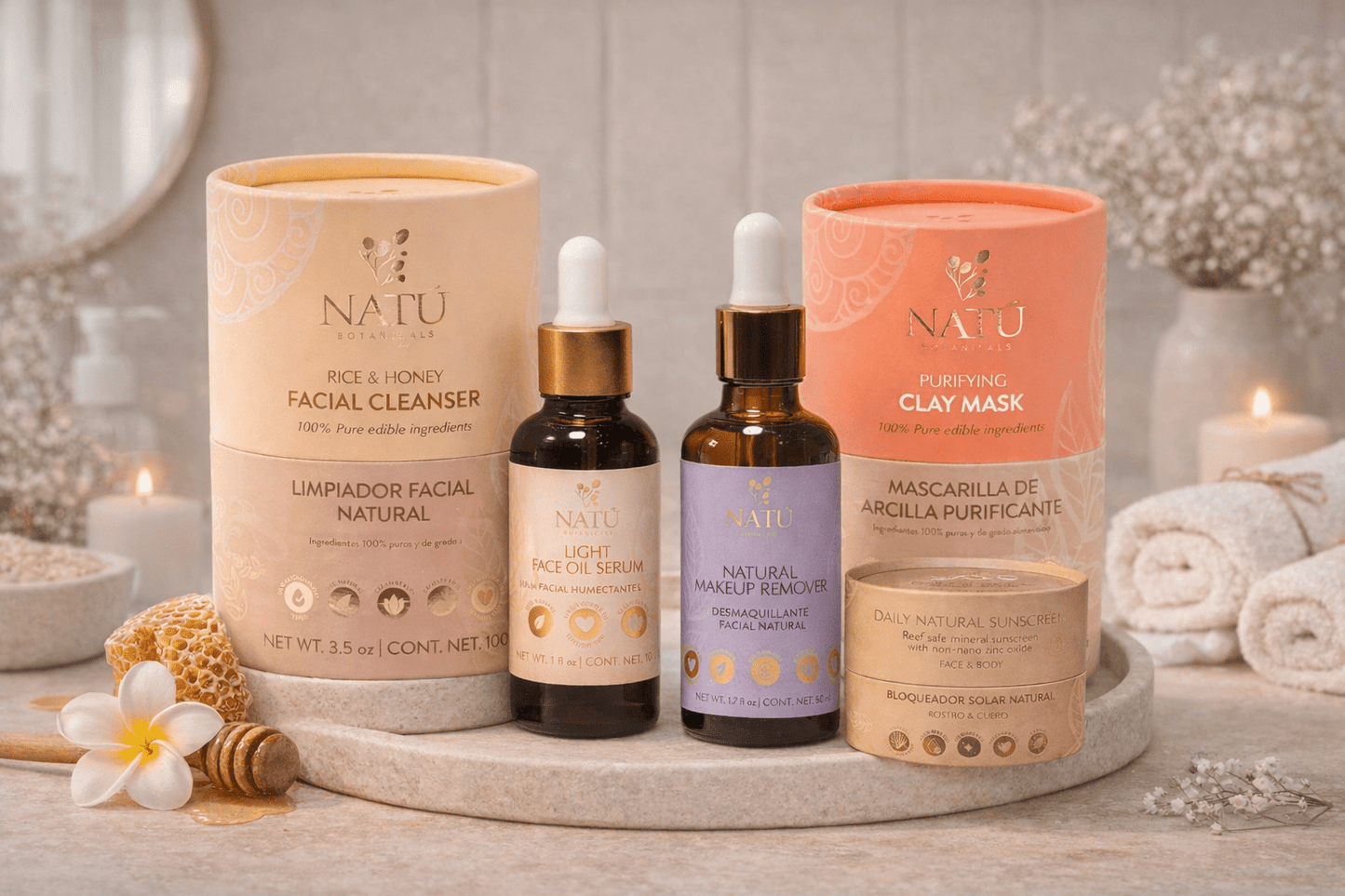 Natú Clarifying Skincare Ritual - For Oily & Acne - Prone Skin Types - Natu Botanicals