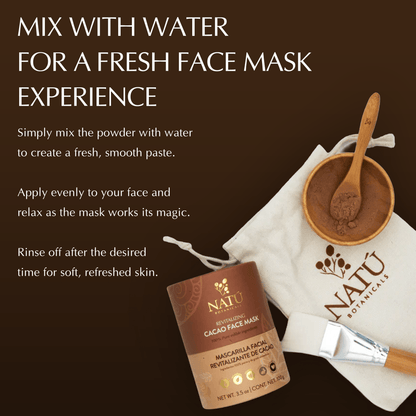 Revitalizing Cacao Face Mask Kit - Natu Botanicals