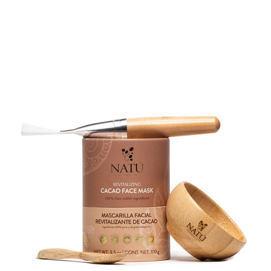 Revitalizing Cacao Face Mask Kit - Natu Botanicals