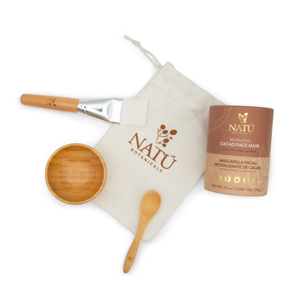Revitalizing Cacao Face Mask Kit - Natu Botanicals