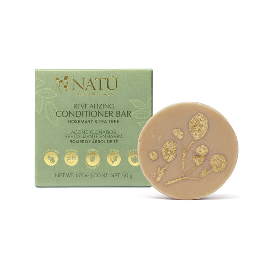 Revitalizing Conditioner Bar – Rosemary & Tea Tree - Natu Botanicals