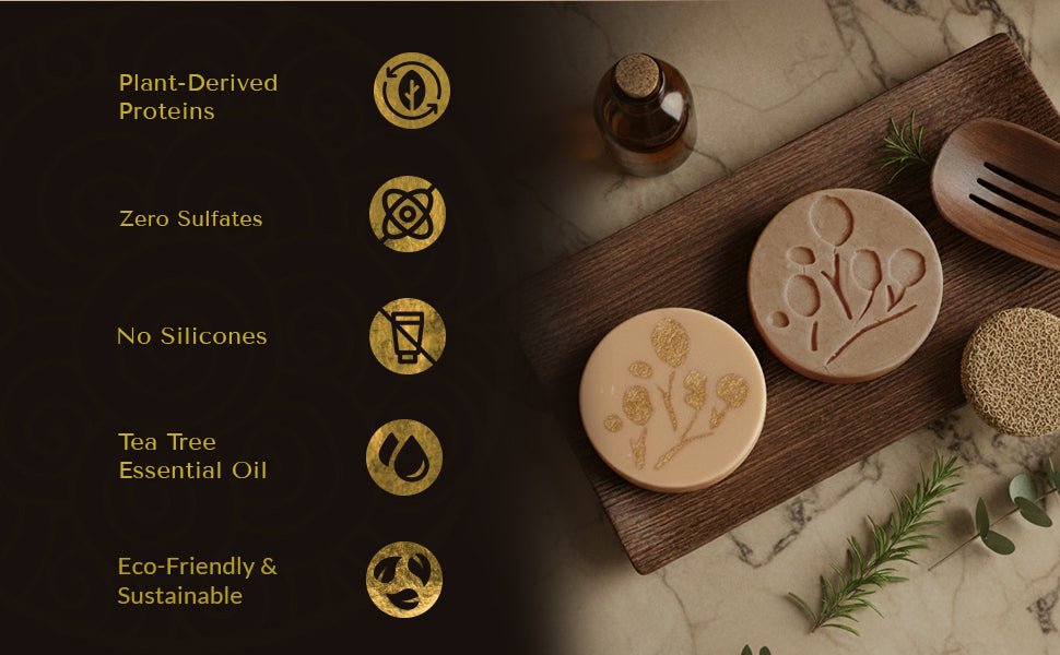 Revitalizing Rosemary and Tea Tree Shampoo & Conditioner Bar Set - Natu Botanicals
