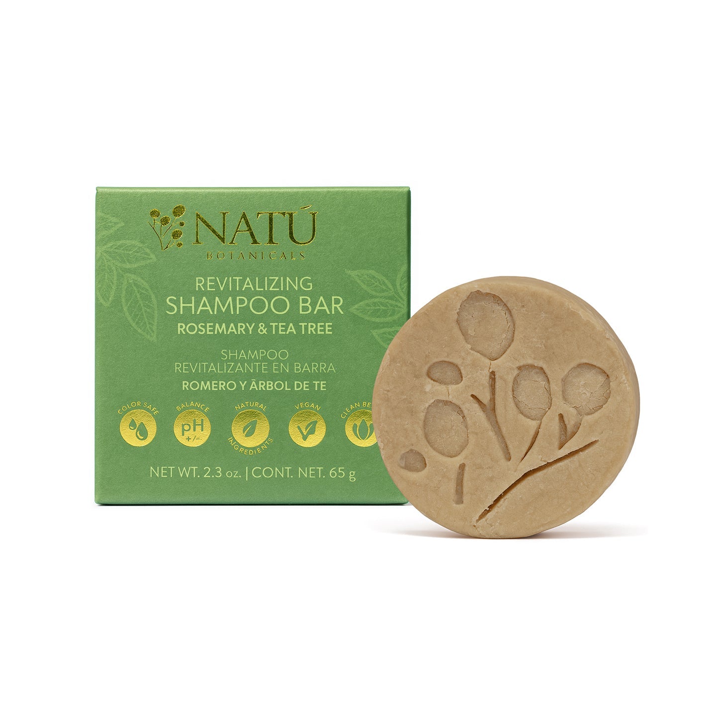 Revitalizing Shampoo Bar – Rosemary & Tea tree - Natu Botanicals