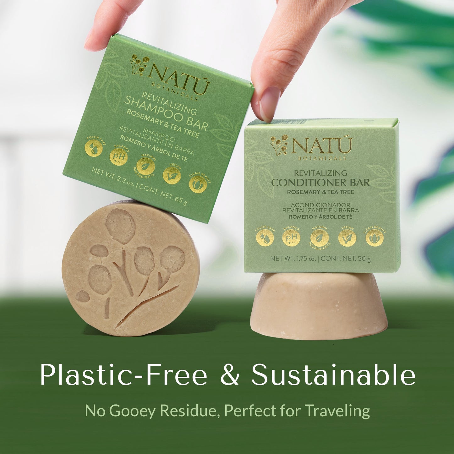 Revitalizing Shampoo Bar – Rosemary & Tea tree - Natu Botanicals