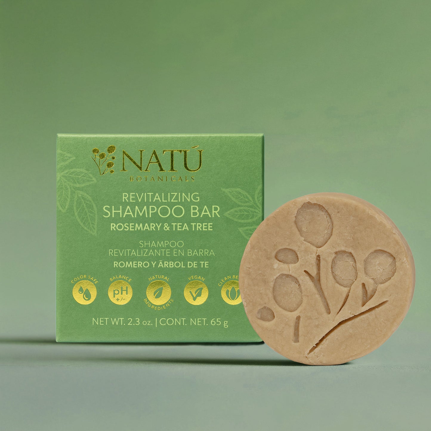 Revitalizing Shampoo Bar – Rosemary & Tea tree - Natu Botanicals
