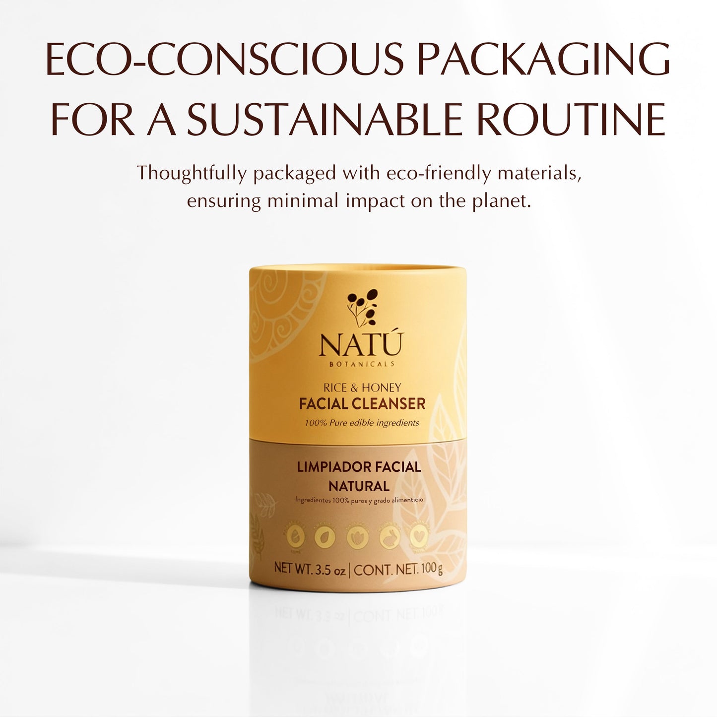 Rice & Honey Facial Cleansing Powder - Natu Botanicals