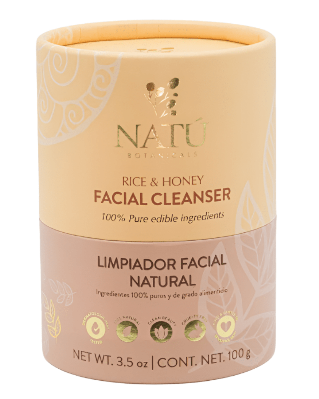 Rice & Honey Facial Cleansing Powder - Natu Botanicals