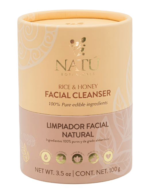 Rice & Honey Facial Cleansing Powder - Natu Botanicals
