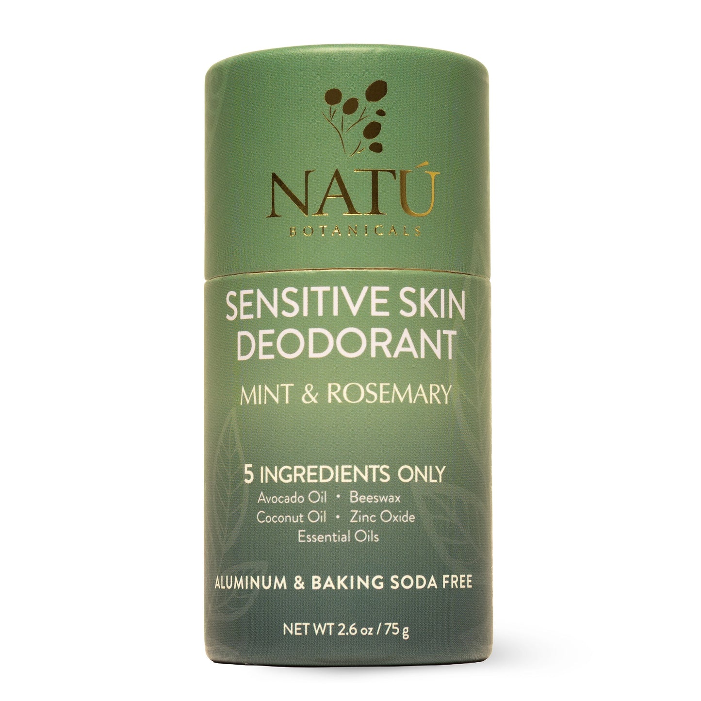 Sensitive Skin Deodorant Stick – Natural Deodorant, Aluminum-Free & Baking Soda-Free, 24 hour odor protection - Natu Botanicals