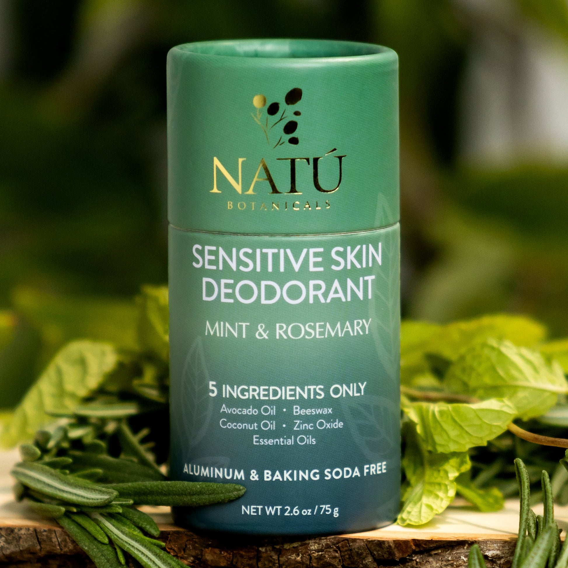 Sensitive Skin Deodorant Stick – Natural Deodorant, Aluminum-Free & Baking Soda-Free, 24 hour odor protection - Natu Botanicals