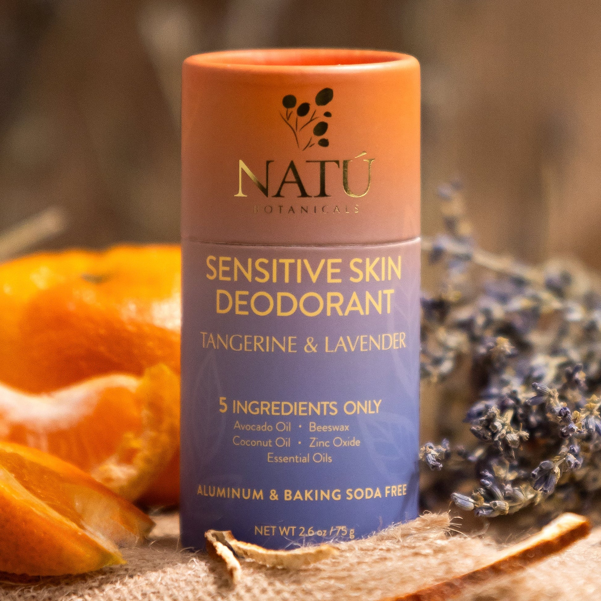 Sensitive Skin Deodorant Stick – Natural Deodorant, Aluminum-Free & Baking Soda-Free, 24 hour odor protection - Natu Botanicals
