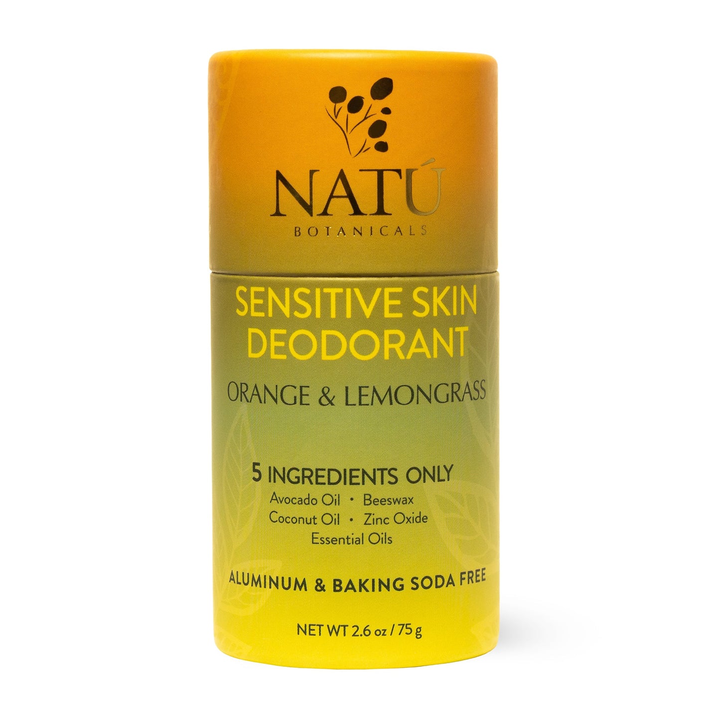 Sensitive Skin Deodorant Stick – Natural Deodorant, Aluminum-Free & Baking Soda-Free, 24 hour odor protection - Natu Botanicals