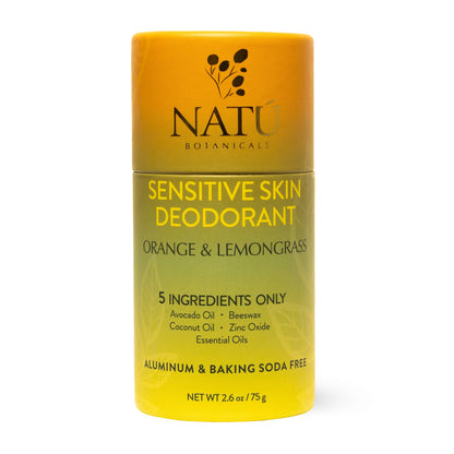 Sensitive Skin Deodorant Stick – Natural Deodorant, Aluminum-Free & Baking Soda-Free, 24 hour odor protection - Natu Botanicals