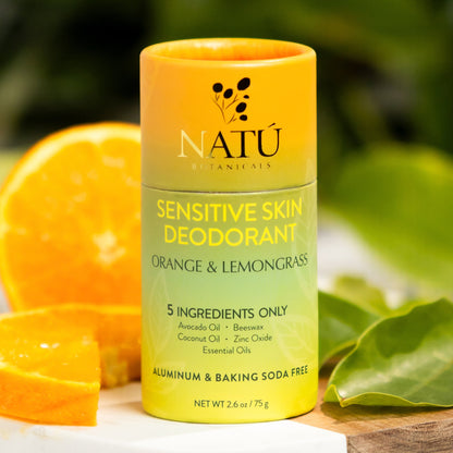 Sensitive Skin Deodorant Stick – Natural Deodorant, Aluminum-Free & Baking Soda-Free, 24 hour odor protection - Natu Botanicals