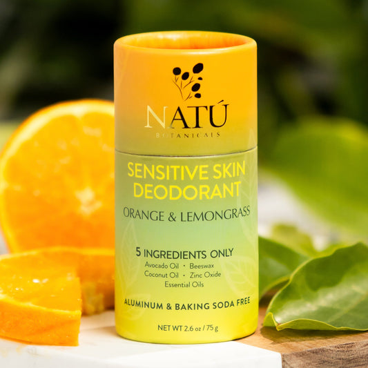 Sensitive Skin Deodorant Stick – Natural Deodorant, Aluminum-Free & Baking Soda-Free, 24 hour odor protection - Natu Botanicals