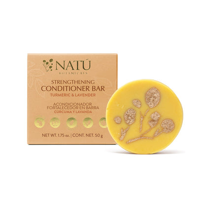 Strengthening Conditioner Bar – Turmeric & Lavender - Natu Botanicals