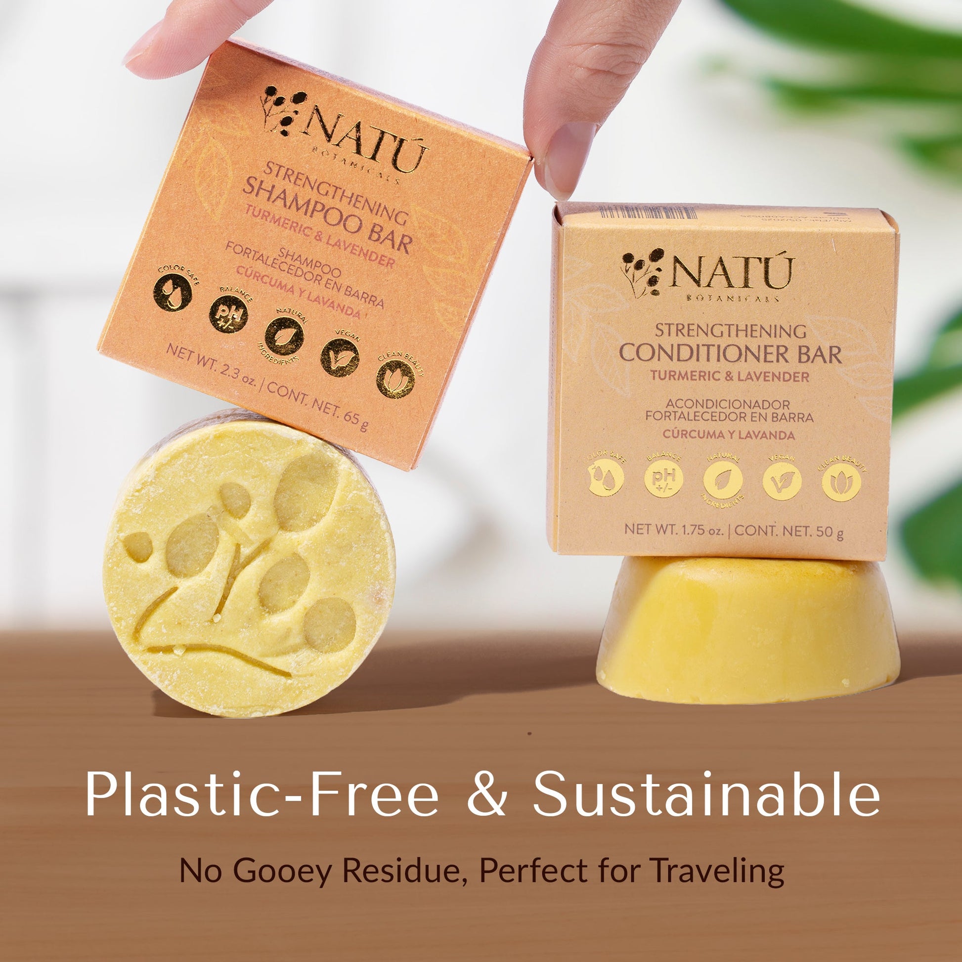 Strengthening Shampoo Bar – Turmeric & Lavender - Natu Botanicals