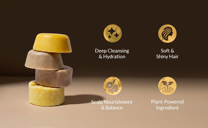 Strengthening Turmeric and Lavender Shampoo and Conditioner Bar Set - Natu Botanicals